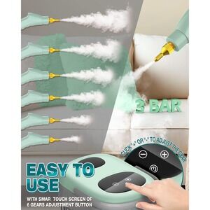 Steam Cleaner, 2500W High Pressure Steam Cleaner for Home, 10s Fast Heat-Up, Che